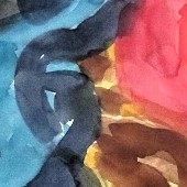 ohne titel, 2023, aquarell auf papier, 65x50 cm, copyright vg bildkunst + axel hptner